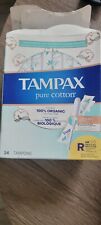 Tampax Tampons Pure Cotton, Regular, 24 Open Box