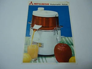 Mitsubishi Automatic Juicers Blenders 1960s one page flyer - Imagen 1 de 2