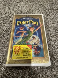 Peter Pan (VHS, 1998, 45th Anniversary Limited Edition) Clamshell - Imagen 1 de 3
