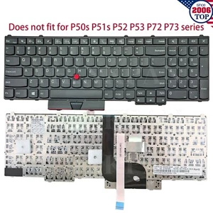Nuevo teclado estadounidense no retroiluminado para Lenovo Thinkpad P50 P51 P70 P71 P70s 00PA247 - Imagen 1 de 9