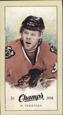 2009-10 Upper Deck Champ's Chicago Blackhawks Hockey Card #322 Kris Versteeg