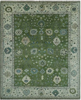 Alfombra Verdant Oushak contemporánea anudada a mano alfombra decoración del hogar alfombra sala de estar. Foto 1 de 4