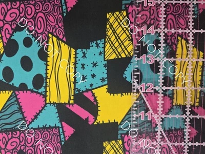 Custom 100% Cotton Woven Nightmare Before Christmas Sally Patch By The 1/4 Yard