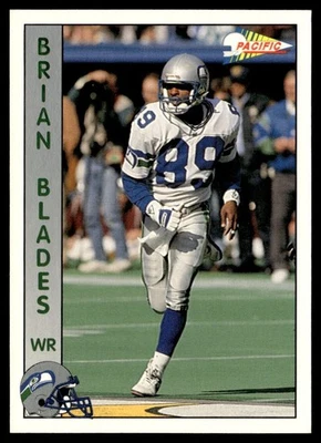 1992 Pacific Brian Blades Seattle Seahawks #287 - Image 1 of 2