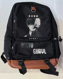 Tokyo Ghoul - Ken Kaneki - Anime Canvas Backpack Book Bag Black & Brown (FLAWED) - Picture 1 of 7