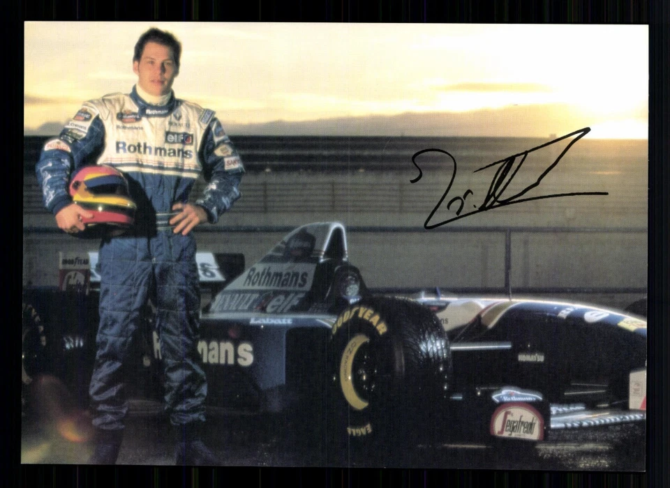 Jacques Villeneuve Autogrammkarte Druck Signiert Formel 1 + G 49409 - Bild 1 von 2