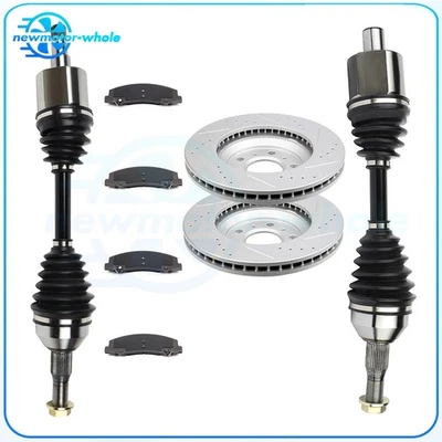 Front CV Axles & Brake Pads & Rotors For 2006-2007 Chevrolet Monte Carlo Foto 1 de 4