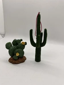 Südwesten Kaktus Ornament Set Saguaro & Kaktusfeige Wüste Weihnachtsdeko - Bild 1 von 3