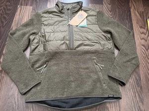 PRANA IncrediWool 1/2 zip Men’s Pullover Sz S Slate Green Heather Color NWT $155 - Picture 1 of 11