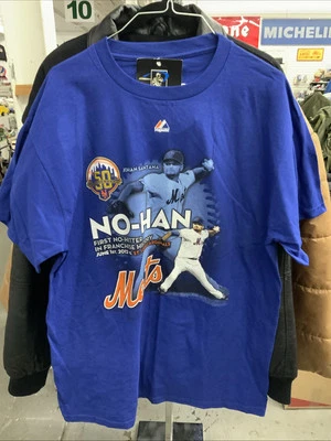 Johan Santana New York Mets Majestic Talla L Foto 1 de 3