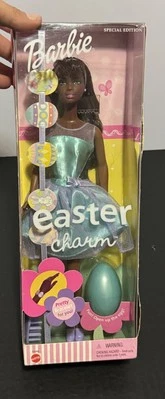 Vintage Easter Charm African American Black Hair 2001 Barbie Doll - Image 1 of 4