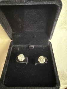 IGI Certified 4 Carat Lab Grown Diamond Studs Earrings In 14k Yellow Gold F VS1 - Picture 1 of 7