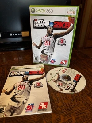 2K Sports College Hoops NCAA Basketball 2K8 March Madness Xbox 360 Manual Tested - Image 1 of 4