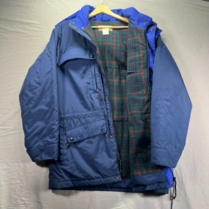 Vintage LL Bean Parka Jacket Mens Medium Baxter State Maine Coat Wool Lined - Picture 1 of 12