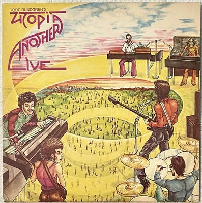 Todd Rundgren "Utopia Another Live" LP Vinyl Record BR-6961 W/LYRIC SHEET EX/EX - Image 1 of 4