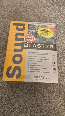 Creative Labs - Sound Blaster 2.0 8-bit ISA (SB-0100) sound card - NEW & sealed! - Image 1 of 3