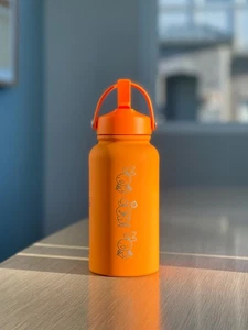 Torchic Water Bottle Engraved Coffee Tumbler with Mystery Dungeon Scarf & Angry - Picture 1 of 10