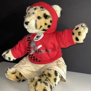Peluche suave BABW Build a Bear Workshop Leopard World Wildlife Fund WWF con etiqueta 14” - Imagen 1 de 8