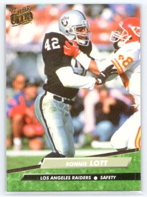 1992 Fleer Ultra Ronnie Lott  #195 - Image 1 of 2