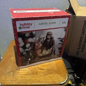 Nativity Scene Holiday Time Christmas 13" x 13" Gorgeous NEW IN BOX - Picture 1 of 2