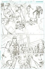 Green Arrow #10 pg 17 Original Pencil Art by Steve Kurth DC