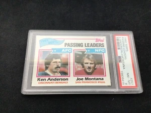 1982 Topps Passing Leaders Ken Anderson/Joe Montana #257   PSA 8 #72839415 - Picture 1 of 3
