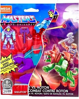 =Lot: 2 Sets= Mega Construx Masters of The Universe Battle Cat Panthor Roton - Image 1 of 4