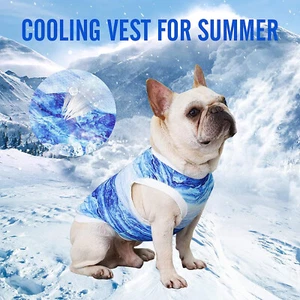 Ice Cooling Dog Vest Summer Mesh Clothes Pet Cool Jackets Breathable Small - Picture 1 of 6