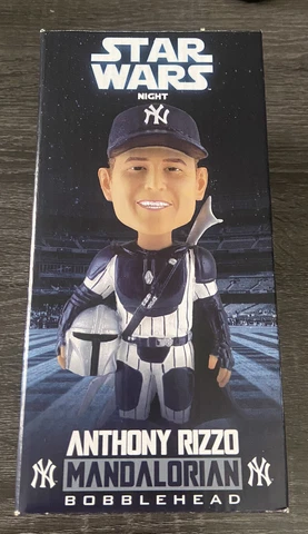 2023 Star Wars Anthony Rizzo Mandalorian Bobblehead SGA 5/12 New York Yankees Cover