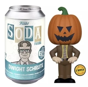 Funko Soda! Dwight Schrute Pumpkin Head CHASE The Office Vinyl Figure Limited Ed - Picture 1 of 6