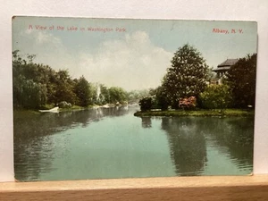 Lake View, Washington Park: Albany, NY - Vintage Postcard - Picture 1 of 3