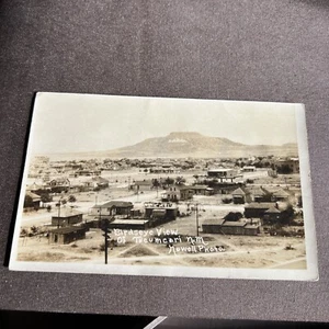 Birdseye Street View Tucumcari New Mexico RPPC Postcard c1926 Nowell  Photo - Picture 1 of 13