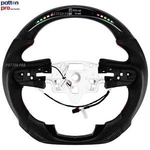 LOSCHEN Carbon Fiber LED Steering Wheel For GMC SIERRA 2020 - 2025 w/Heated - Picture 1 of 6