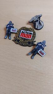 Vintage Action Man Pin Badge Lot Bundle Rare