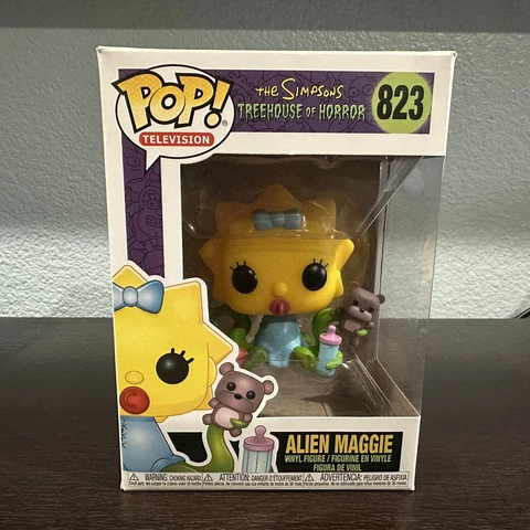 Funko Pop! Television The Simpsons Treehouse of Horror Alien Maggie #823 NEW Cover