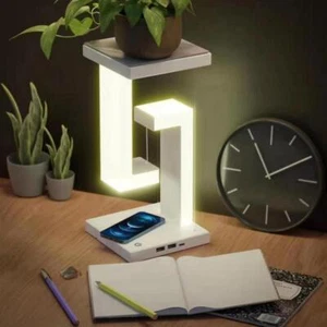 1pc LED Table Lamp Suspended Anti-Gravity Wireless Charging Desk Light Foldable - Picture 1 of 10