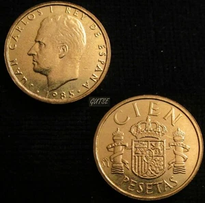 * Gutse * JCI-432, 100 Pesetas 1985, Lis Verso Il Reverso, EBC + - Foto 1 di 1