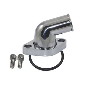 Polished Aluminum 15 Degree Water Neck for Chevy V8 SB BB - Picture 1 of 1