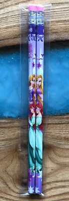 Set 2 Crayons bois HB pencil Raiponce Rapunzel & Ariel disney Princesse
