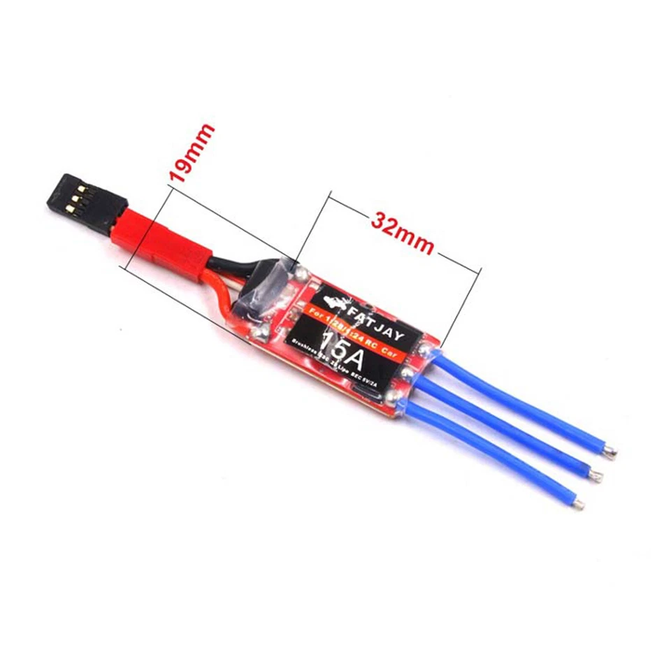 2S 15A ESC Sensorless Brushless ESC For 1/28 1/24 Mini-Q/Z Mini-Q9 DRZ RC Car - Image 1 of 4