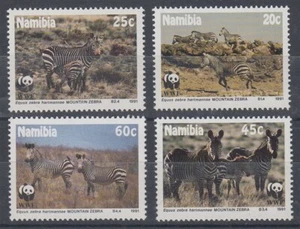 NAMIBIA 1991 WWF MINT SET HARTMAN’S MOUNTAIN ZEBRA UHM (ID:877/D8495) - Picture 1 of 1
