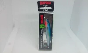 Esca da pesca Rapala X-Rap XR-8 SB blu argento 3 1/8" Slashbait/Jerkbait 1/4 oz NUOVA - Foto 1 di 11