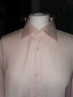 Hugo Boss Mens Pale Pink Cotton Long Sleeved Shirt (Uk 16) Used Vgc