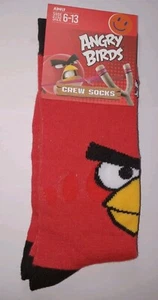 ANGRY BIRD CREW SOCKS SIZE 6-13 - Picture 1 of 3