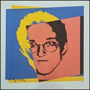 ANDY WARHOL * Keith Haring * lithograph * 50x50 cm*limited # 118/500 CMOA signed - Bild 1 von 8