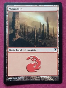 Magic The Gathering TIME SPIRAL MOUNTAIN 296 land card MTG - Picture 1 of 2