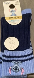 PRIMARK Disney Lilo & Stitch Cosy Socks With Grippers Ladies Soft US 6-10 - Picture 1 of 1