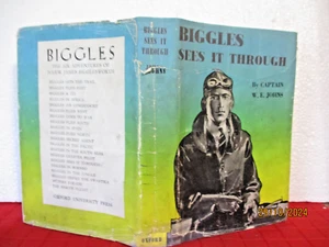 Biggles Sees It Through HCDJ 1949 CAPTAIN W E JOHNS Alfred Sindall - Picture 1 of 7