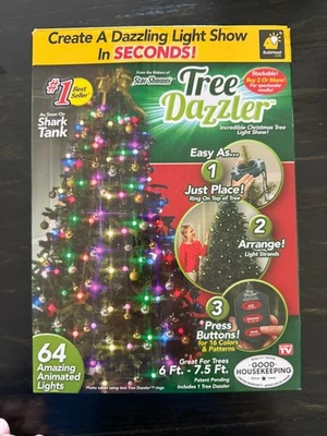 Christmas tree lights As Seen On TV Tree Dazzler - Multicolor nib holiday light - Image 1 of 4