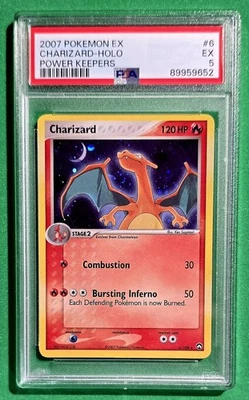 2007 😺 Pokemon EX  Charizard Holo Power Keepers 🐹27325🐹 PSA-5 - Image 1 of 2